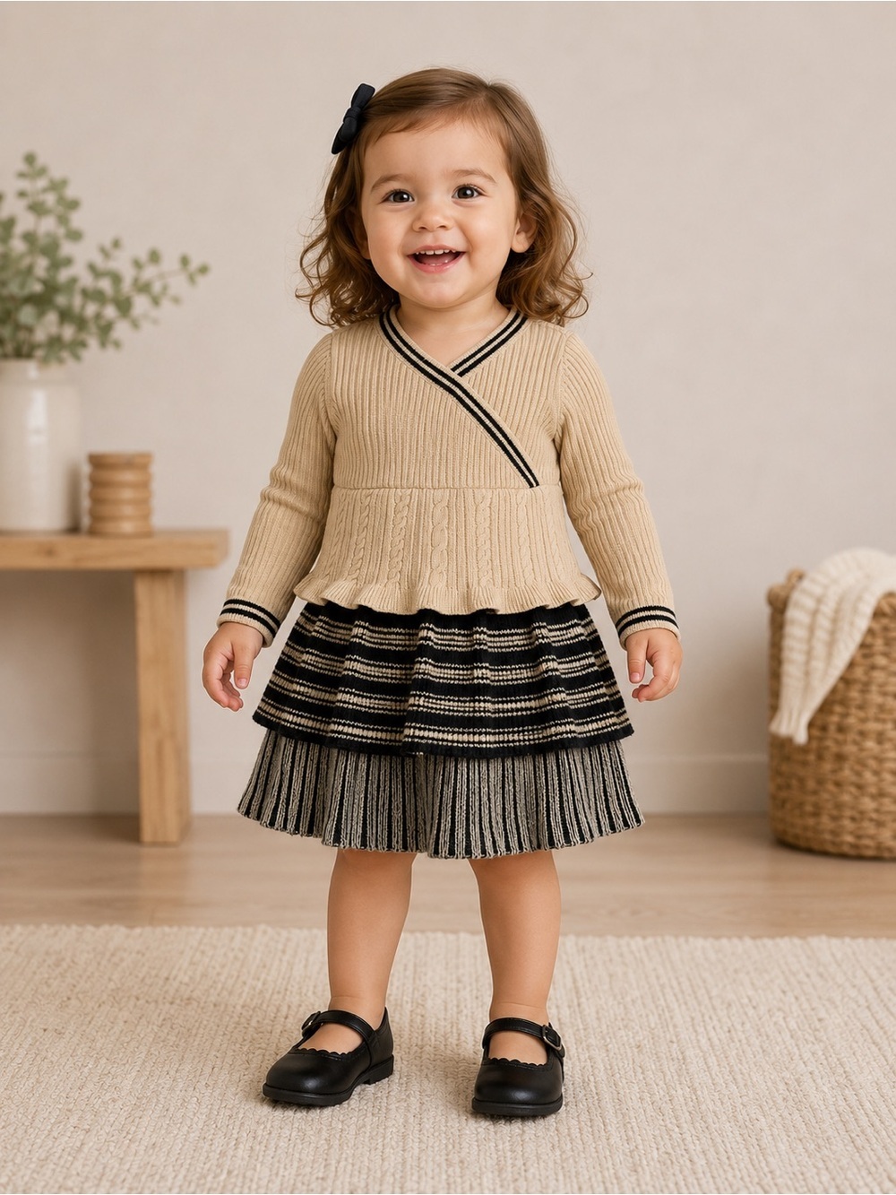 Hanna Andersson wool/cotton knit dress 18-24m